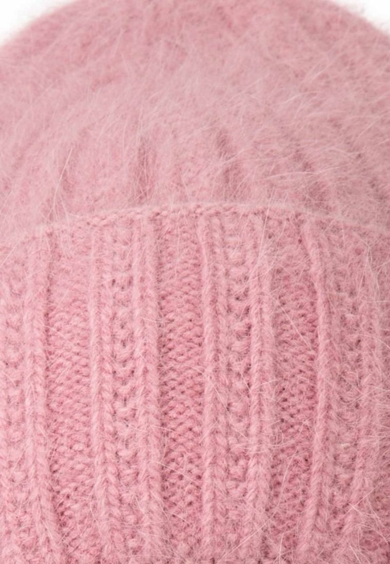 Czapka damska, różowa, Ambra