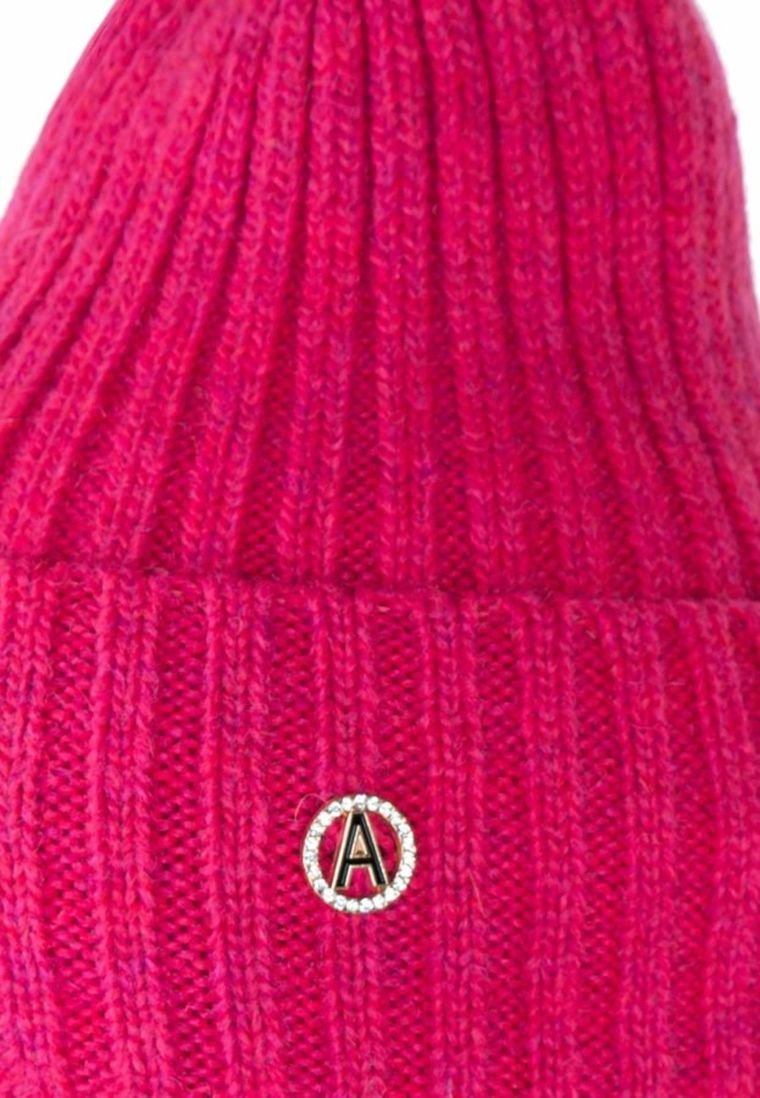 Czapka damska, różowa, Ambra