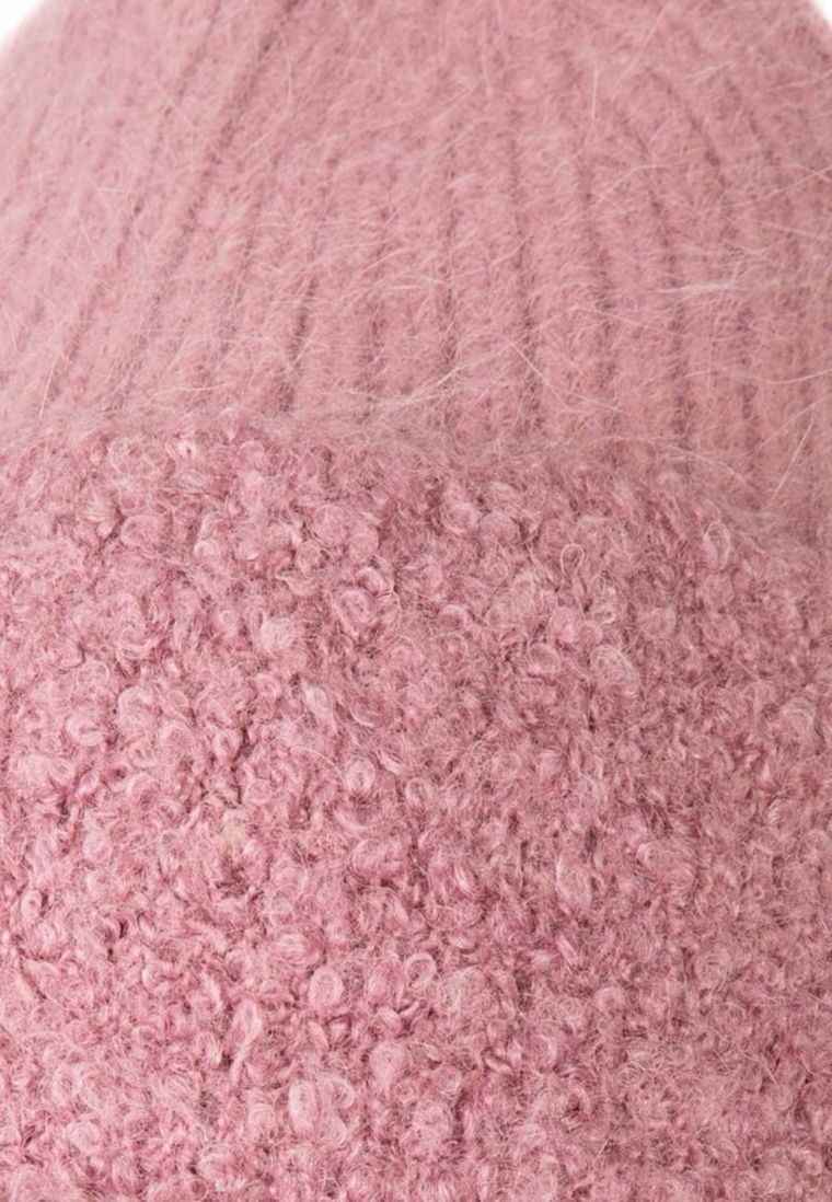 Czapka damska, różowa, Ambra