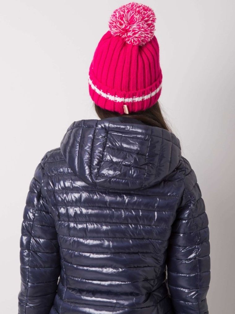 Czapka damska, różowa, Rue Paris