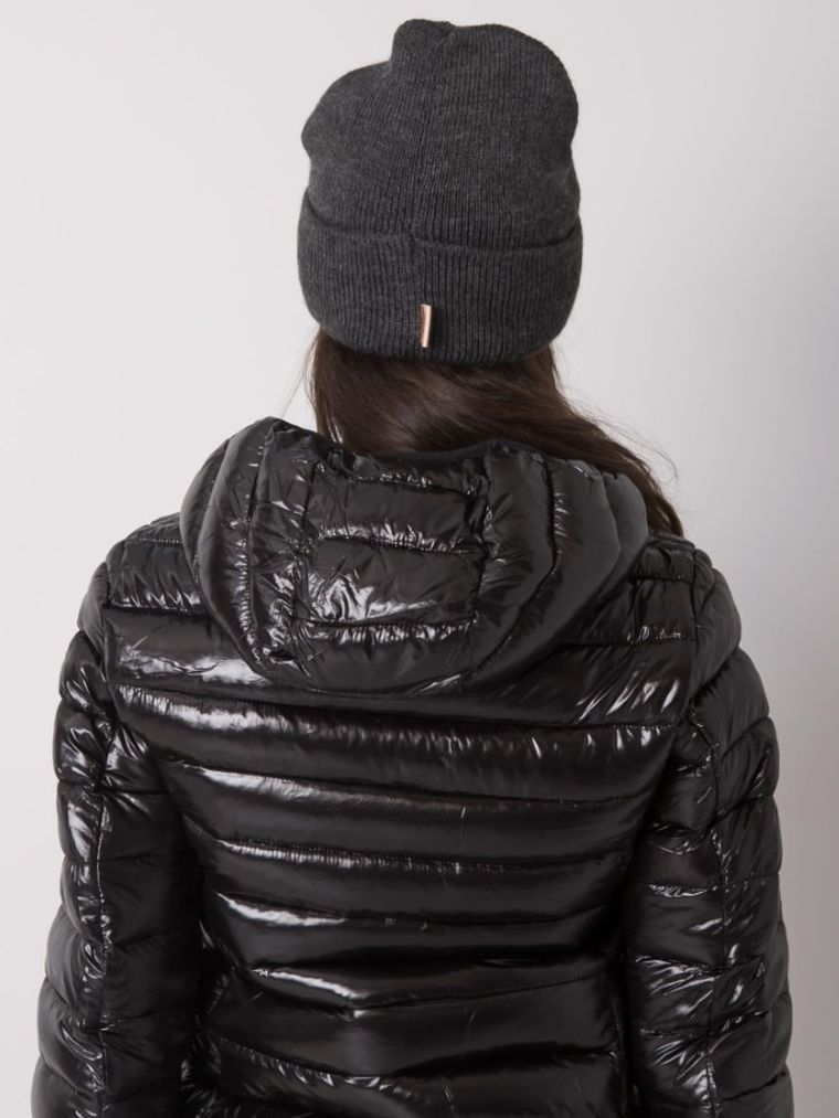 Czapka damska, szara, Rue Paris