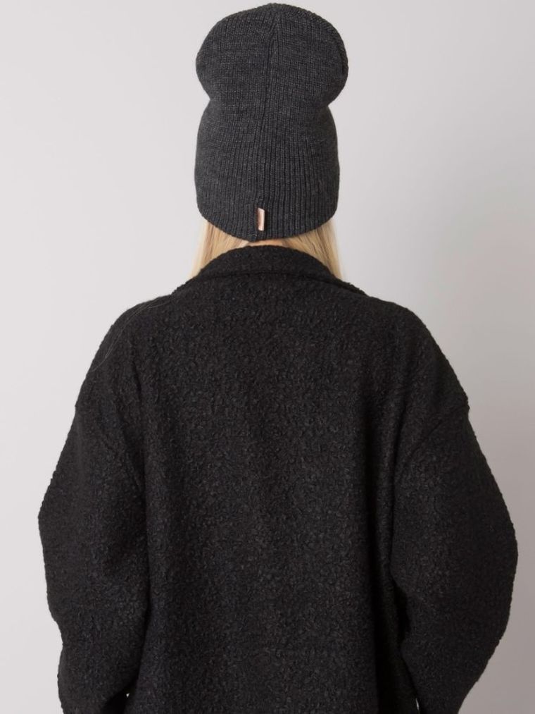 Czapka damska, szara, Rue Paris