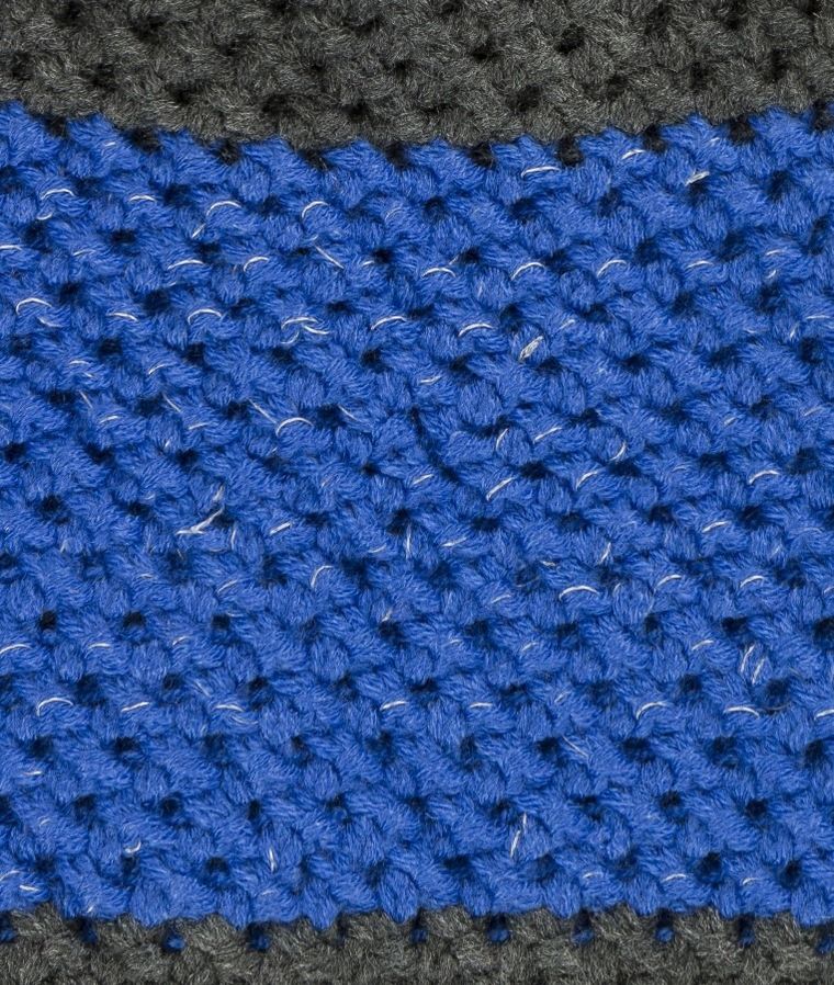 Czapka dziecięca, niebiesko-grafitowa, Döll