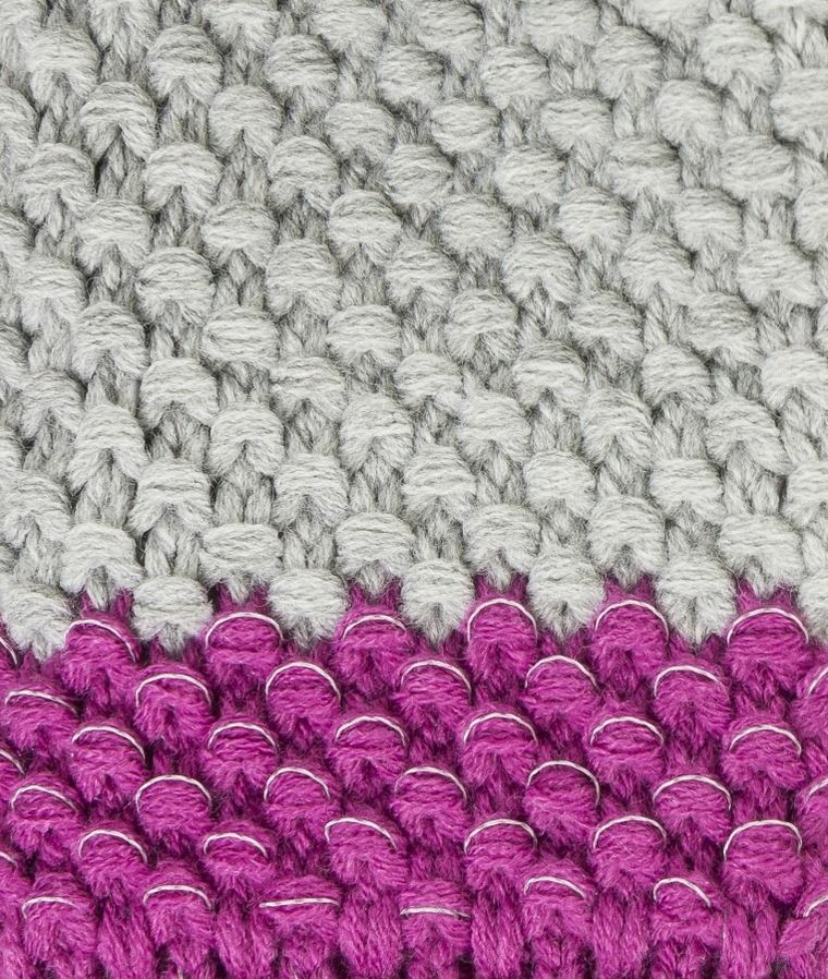 Czapka dziecięca z pomponem, szara, Döll