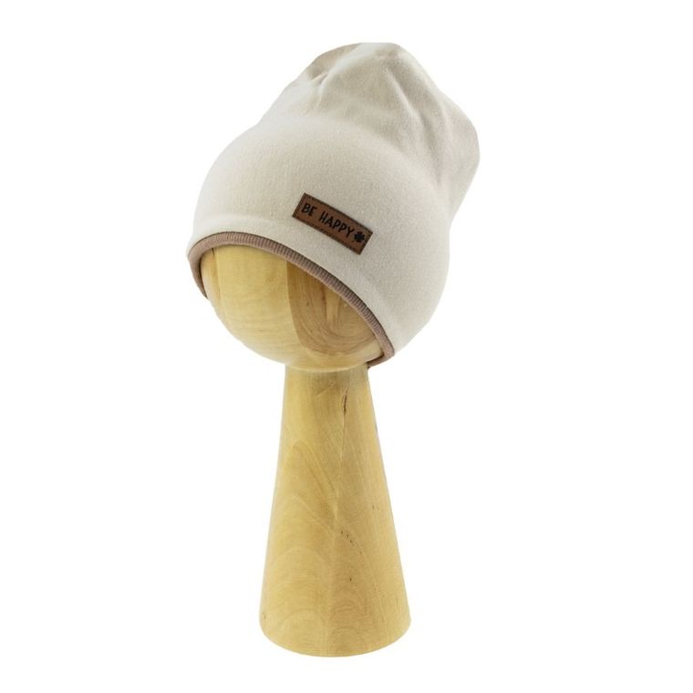 Czapka dziewczęca, beżowa, Nicol