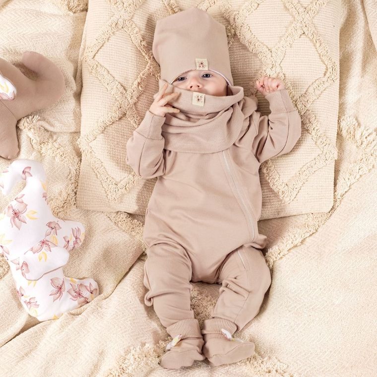 Czapka dziewczęca, beżowa, Nicol