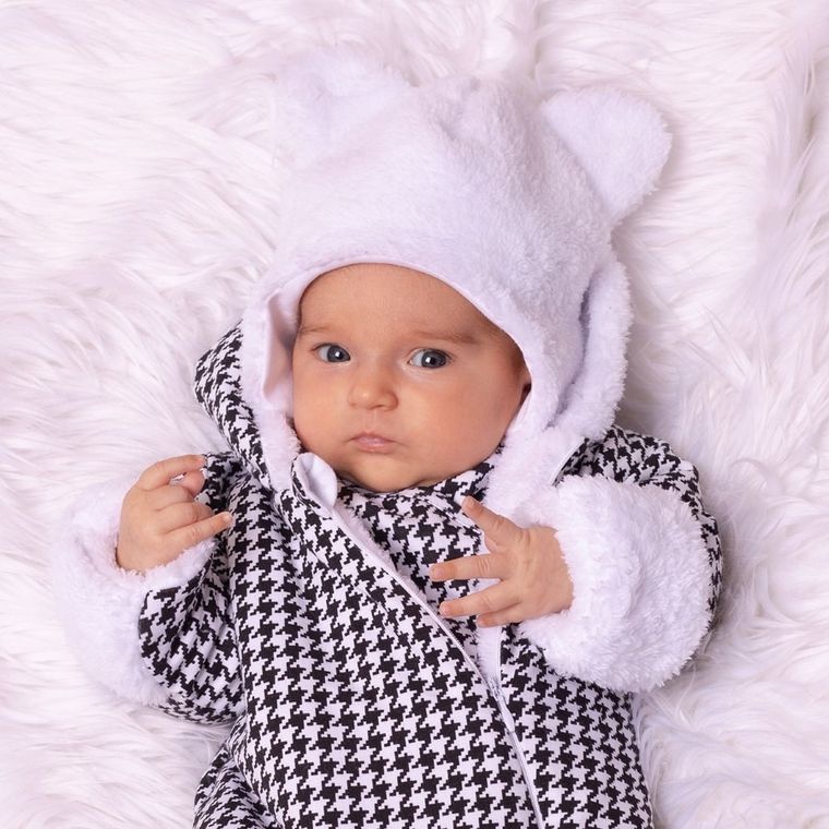 Czapka dziewczęca, biała, Nicol