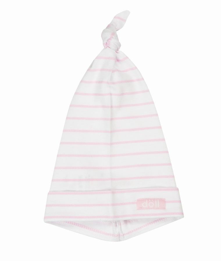 Czapka dziewczęca, biało-różowa, Döll