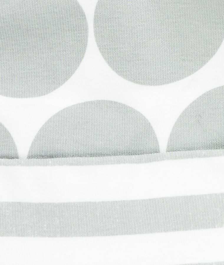 Czapka dziewczęca, biało-szara, Döll