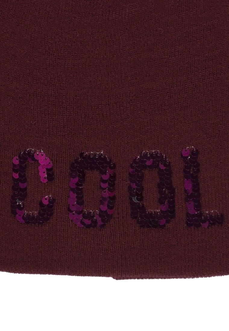 Czapka dziewczęca, bordowa, Cool, Tom Tailor