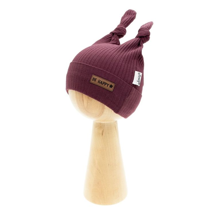 Czapka dziewczęca, bordowa, Nicol