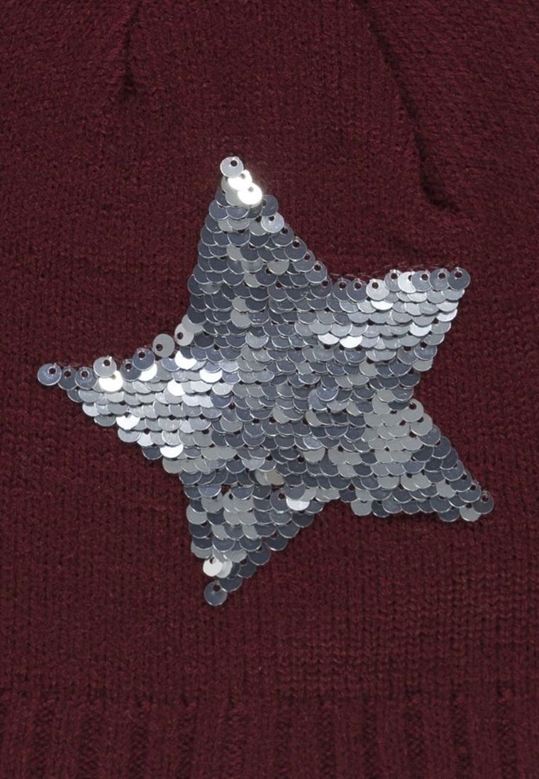 Czapka dziewczęca, bordowa, Tom Tailor