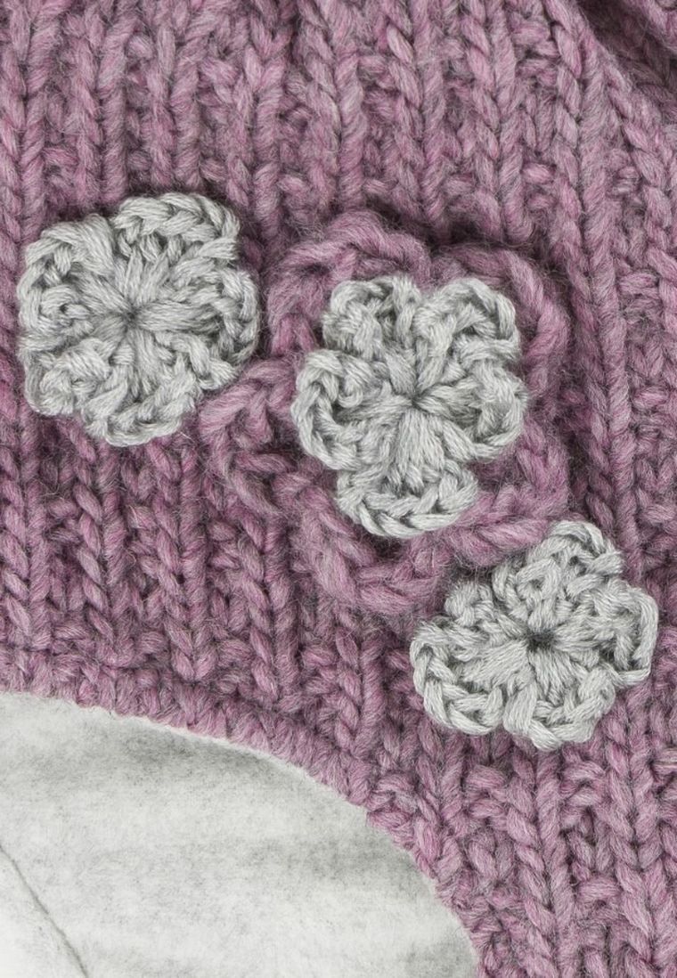 Czapka dziewczęca, ciemnoróżowa, Döll