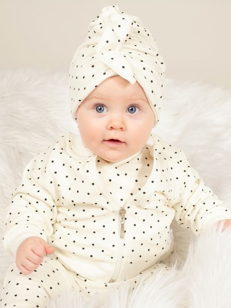 Czapka dziewczęca, ecru, Nicol