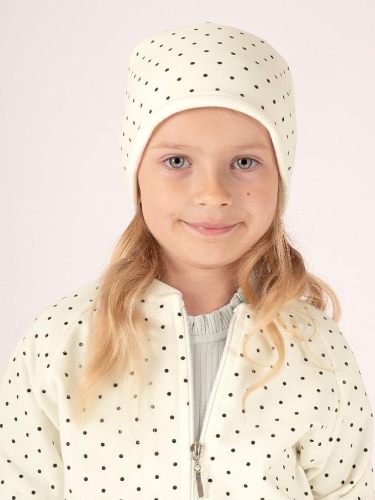 Czapka dziewczęca, ecru, Nicol