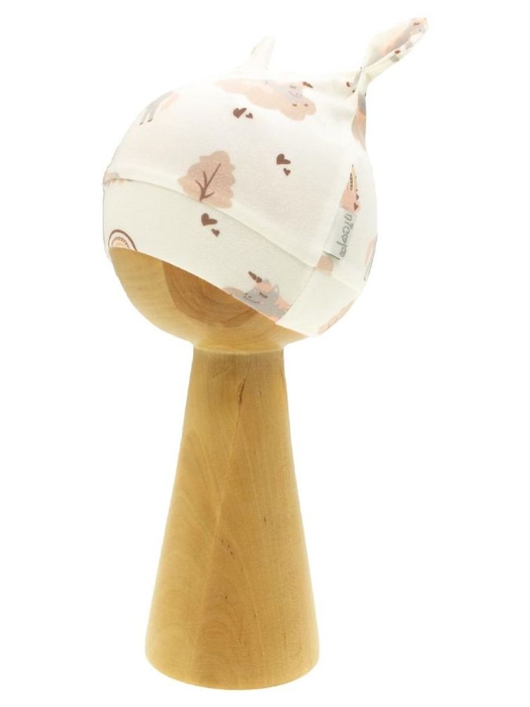 Czapka dziewczęca, ecru, Nicol