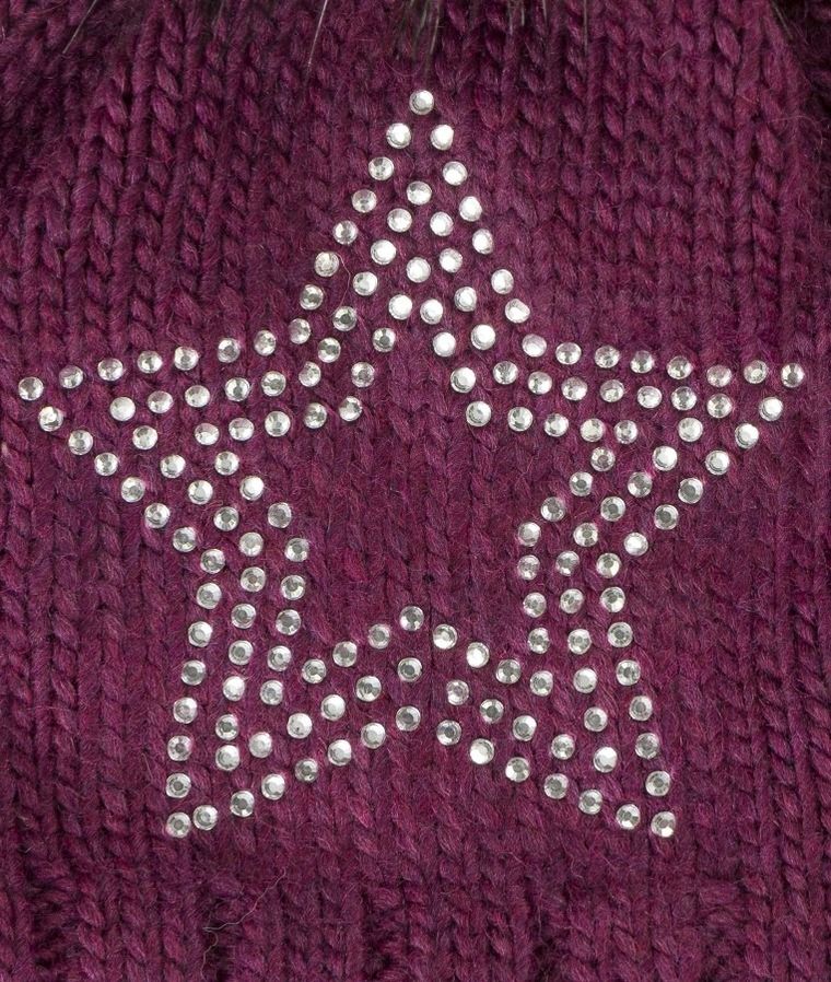 Czapka dziewczęca, fioletowa, Döll