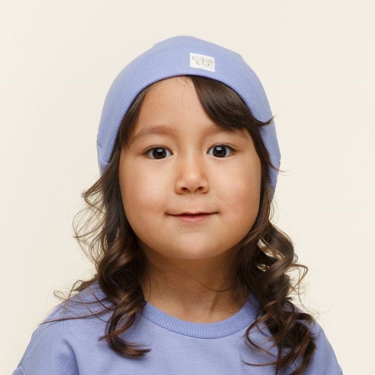 Czapka dziewczęca, fioletowa, Pinokio