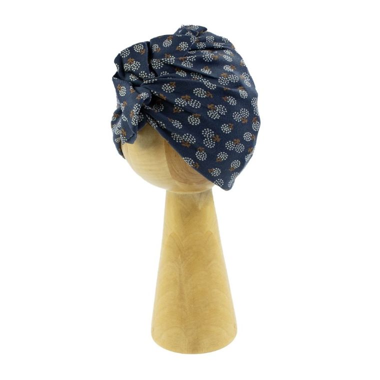 Czapka dziewczęca, granatowa, Nicol