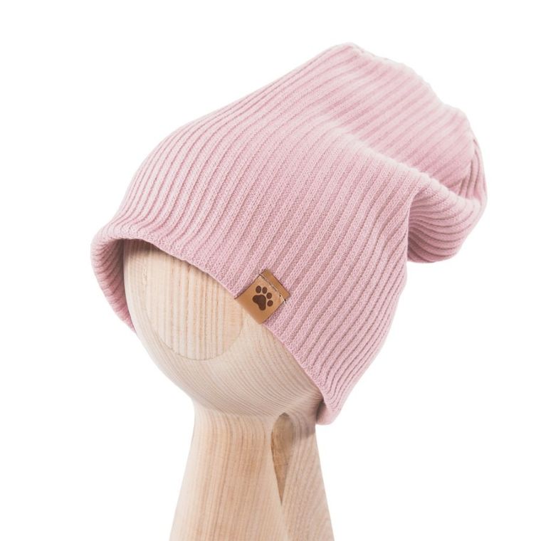 Czapka dziewczęca, jasnoróżowa, Eevi