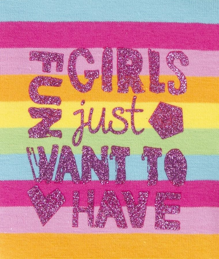 Czapka dziewczęca, kolorowe paski, Döll