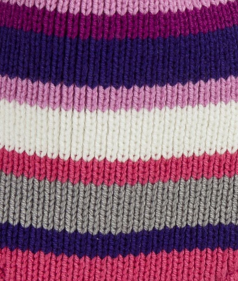 Czapka dziewczęca, mix, paski, Döll