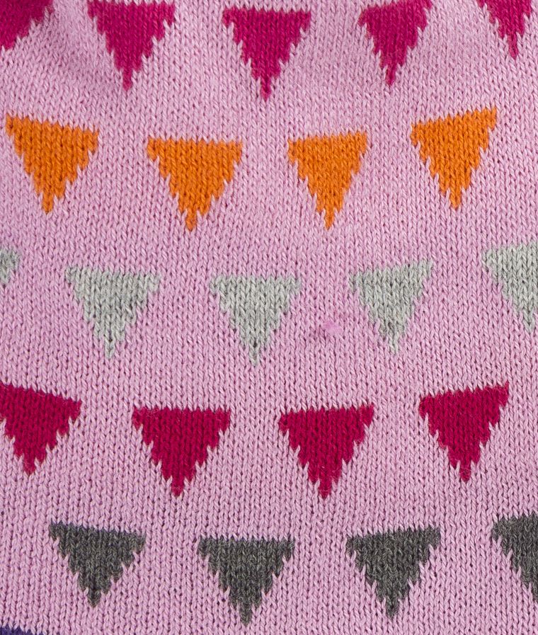 Czapka dziewczęca, mix, trójkąty, Döll