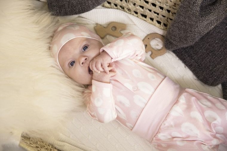 Czapka dziewczęca, różowa, Bamboo, Eevi