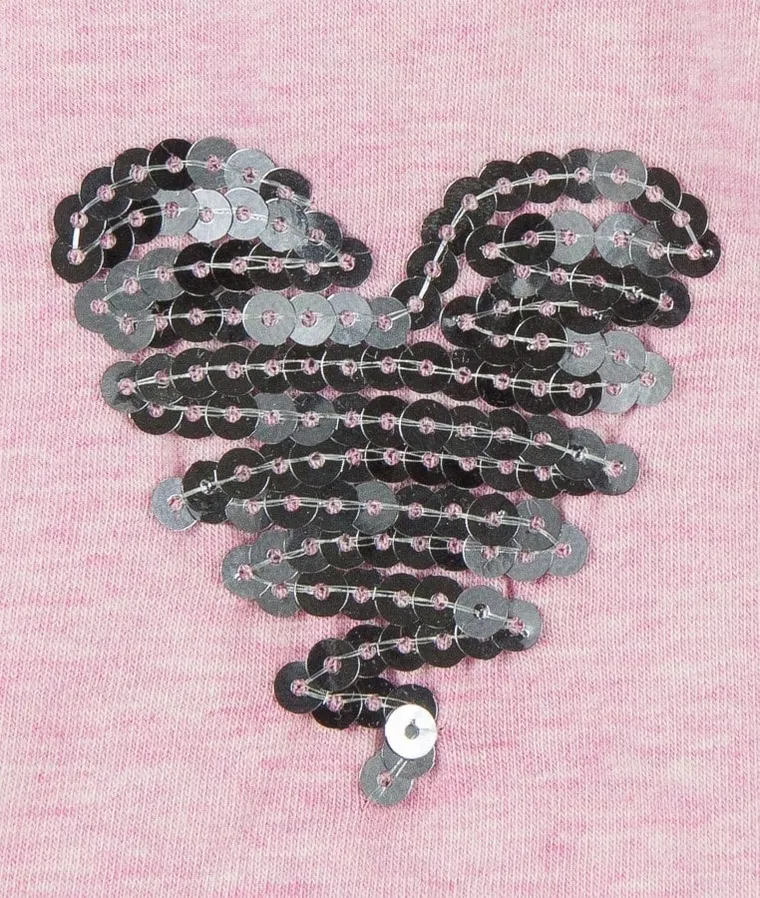 Czapka dziewczęca, różowa, cekiny, Döll