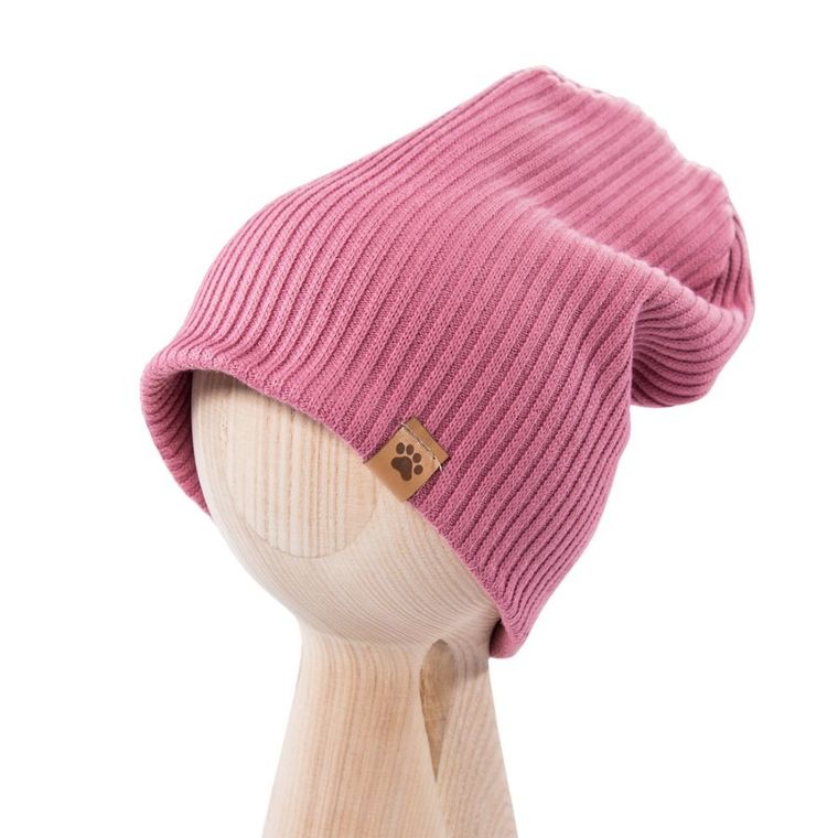 Czapka dziewczęca, różowa, Eevi