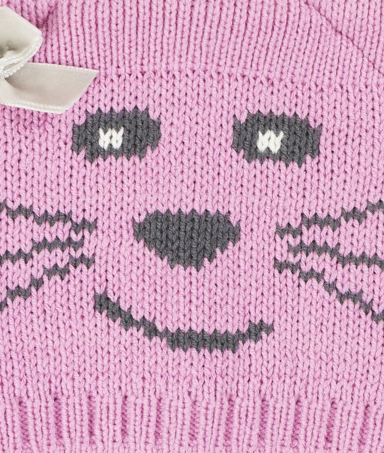 Czapka dziewczęca, różowa, kotek, Döll