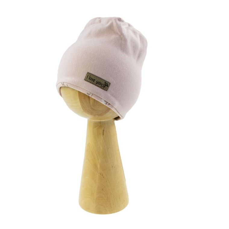 Czapka dziewczęca, różowa, Nicol