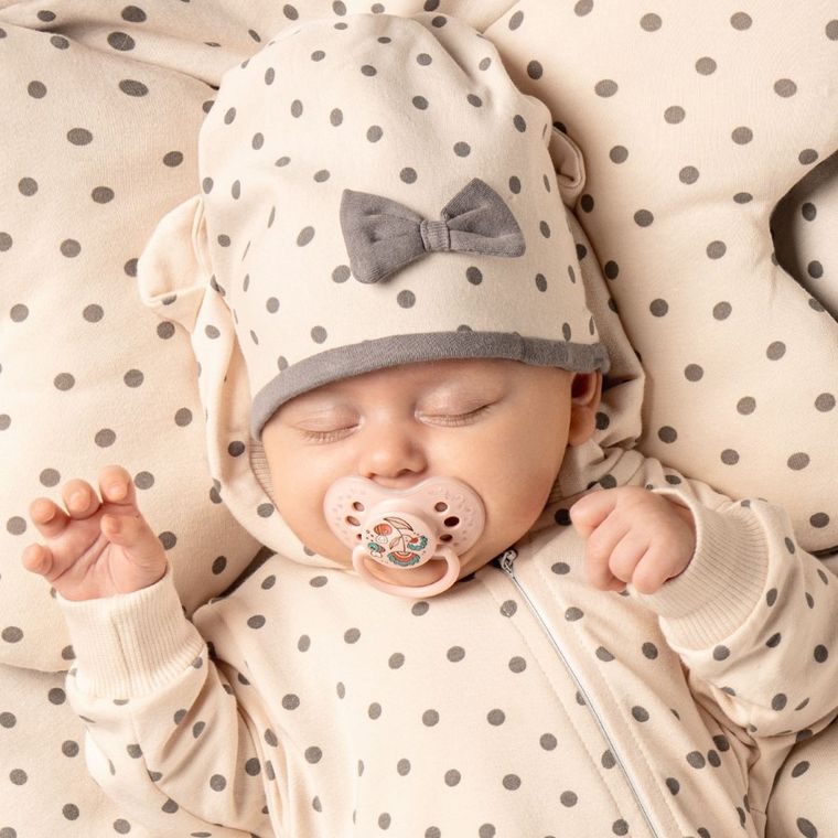 Czapka dziewczęca, różowa, Nicol