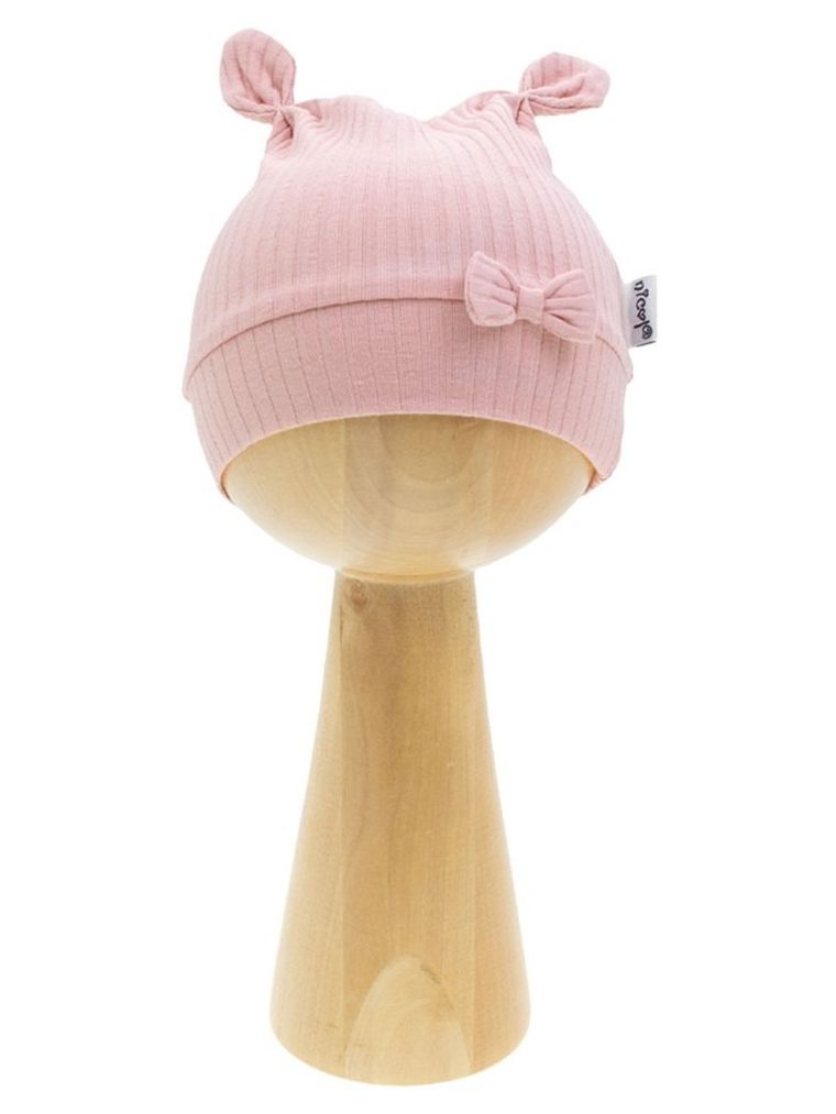 Czapka dziewczęca, różowa, Nicol