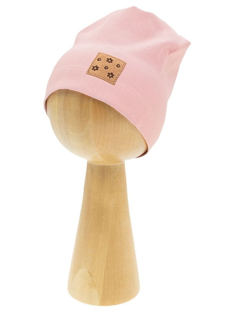 Czapka dziewczęca, różowa, Nicol