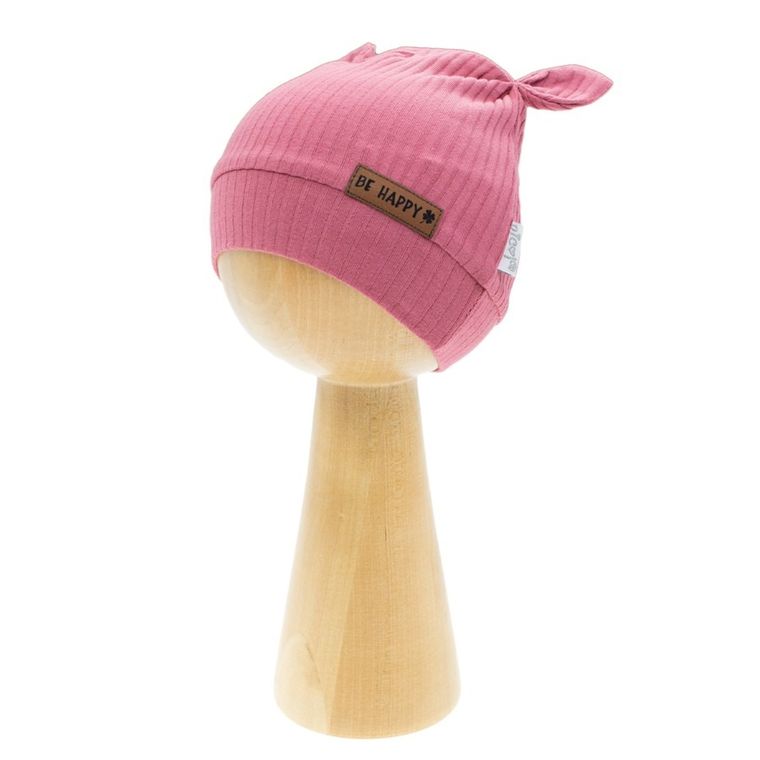 Czapka dziewczęca, różowa, Nicol