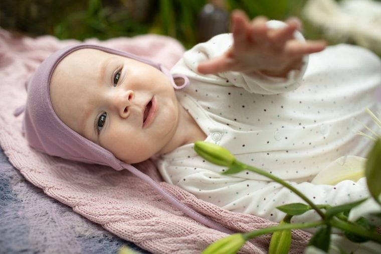 Czapka dziewczęca, różowa, Pinokio