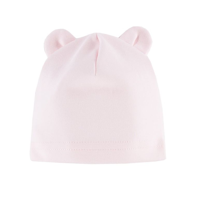 Czapka dziewczęca, różowa, zestaw, 3 szt., Eevi