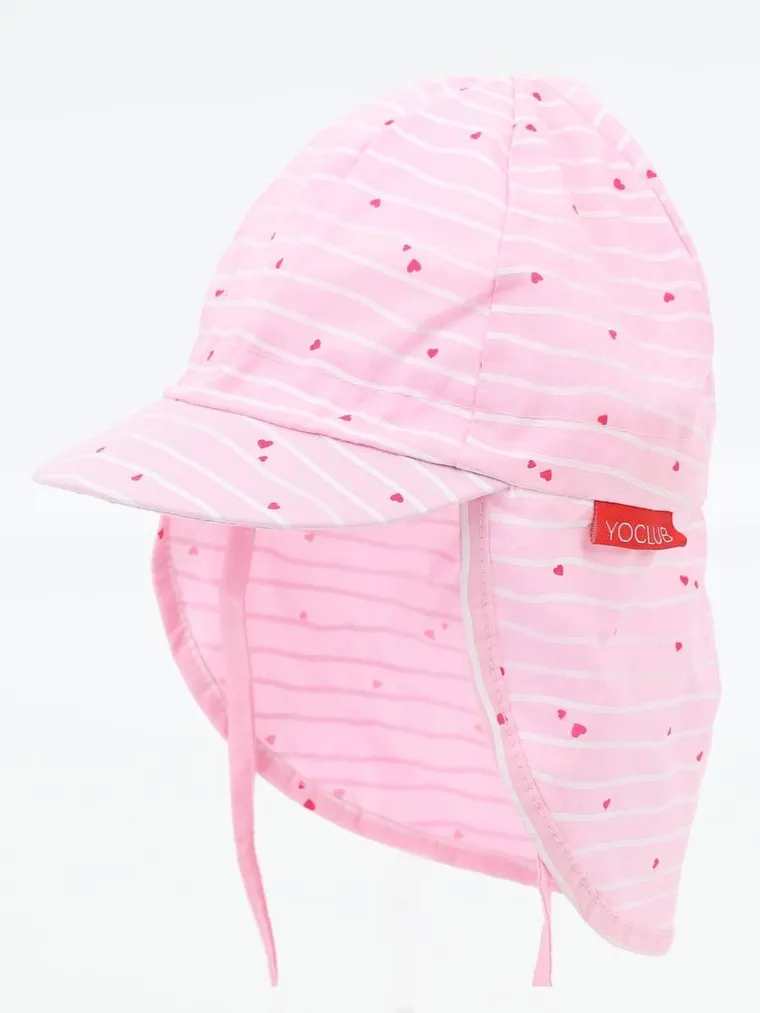 Czapka dziewczęca safari, różowa, Yoclub