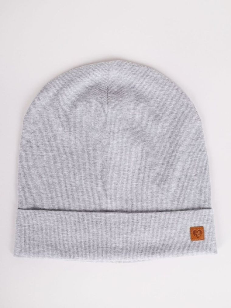 Czapka dziewczęca, szara, Yoclub