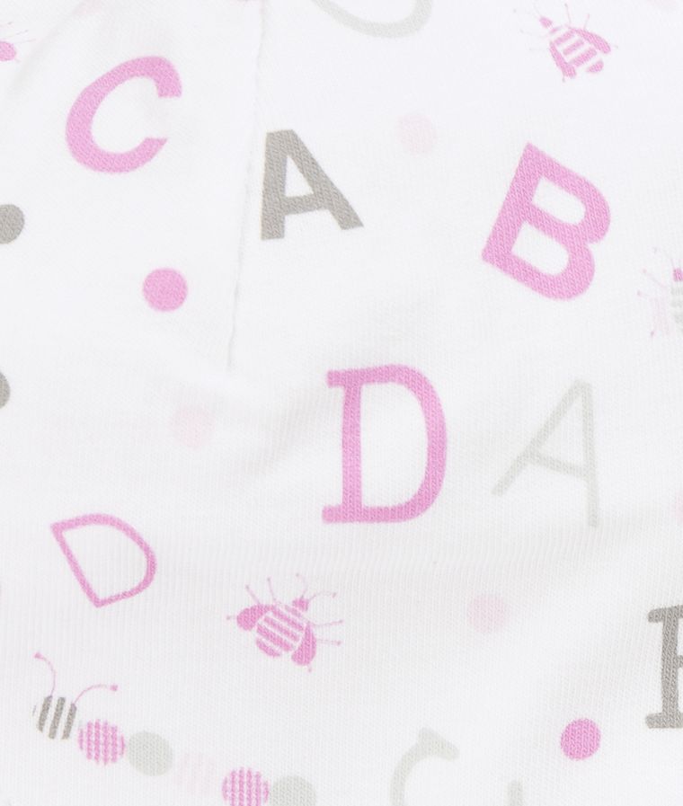 Czapka dziewczęca, wiązana, dwustronna, mix, literki, paski, Döll