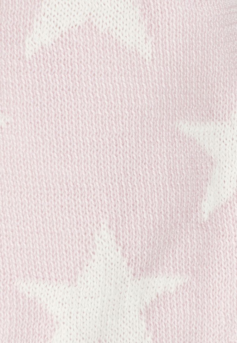 Czapka dziewczęca, wiązana, różowa, gwiazdy, Döll