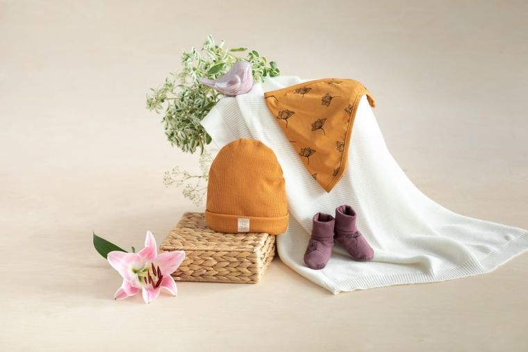 Czapka dziewczęca, żółta, Pinokio