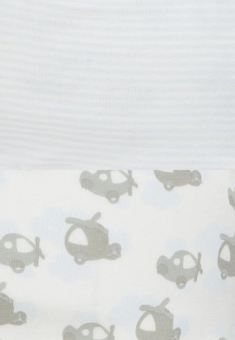 Czapka niemowlęca dwustronna, wiązana, biała, Döll