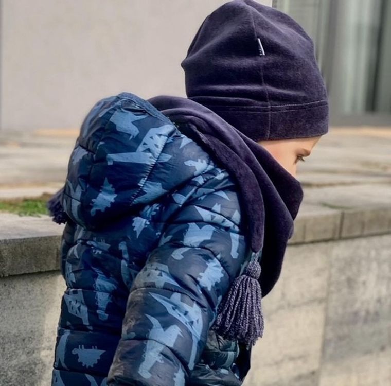 Czapka niemowlęca, granatowa, Iltom