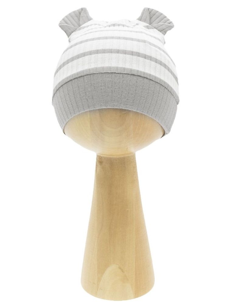 Czapka niemowlęca, szara, Nicol