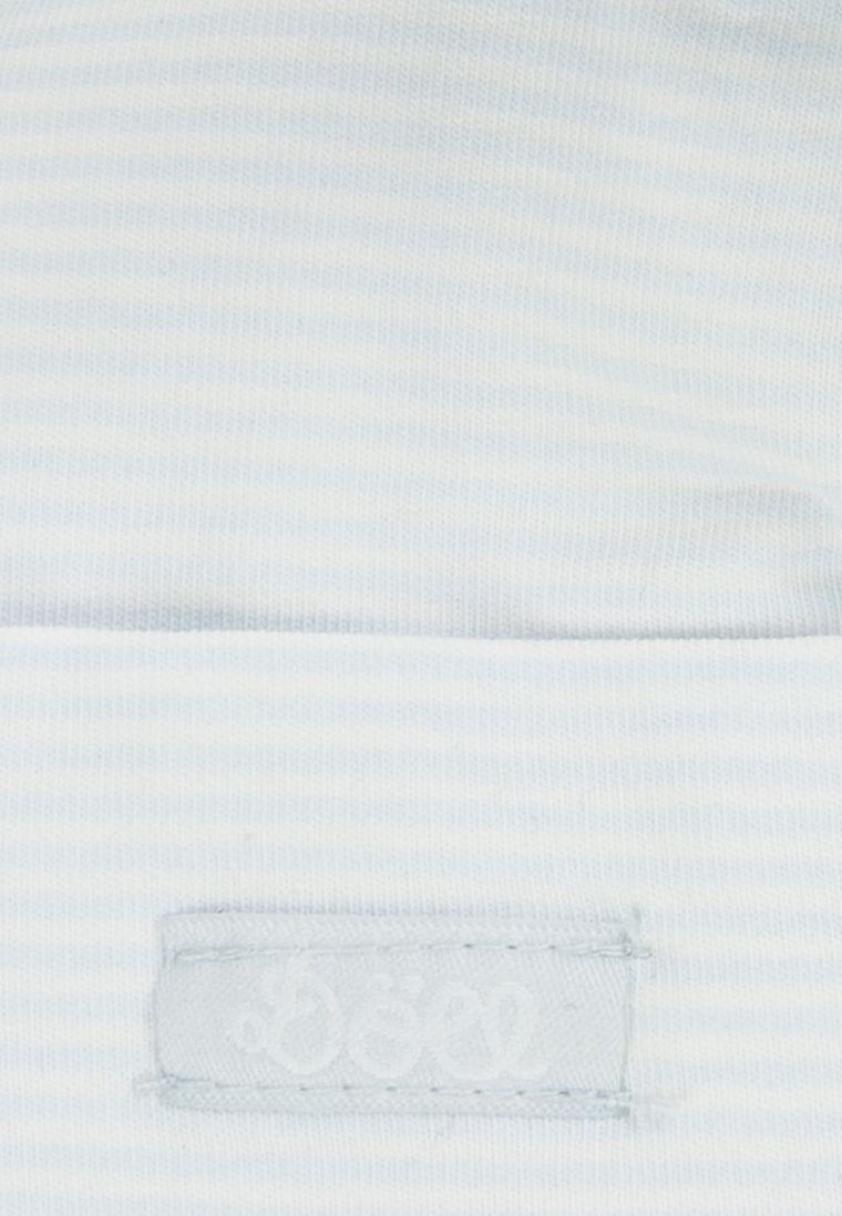 Czapka niemowlęca, wiązana, biała, paski, Döll