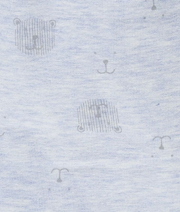 Czapka niemowlęca, wiązana, niebieska, misie, Döll