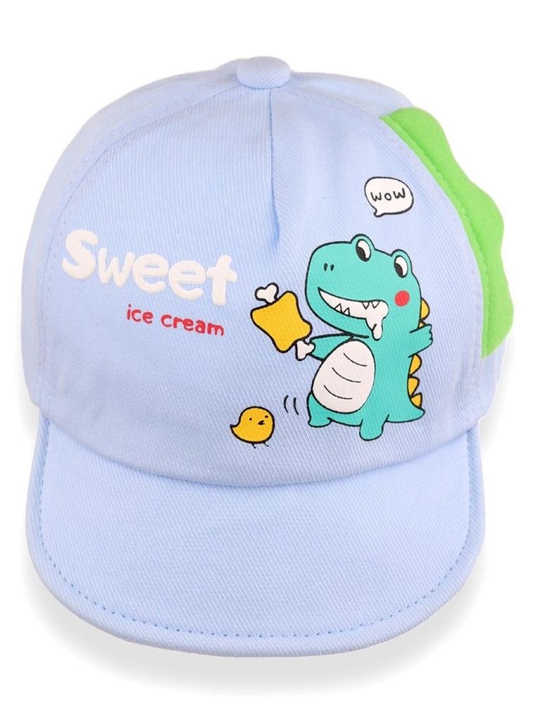 Czapka z daszkiem chłopięca, niebieska, Ambra