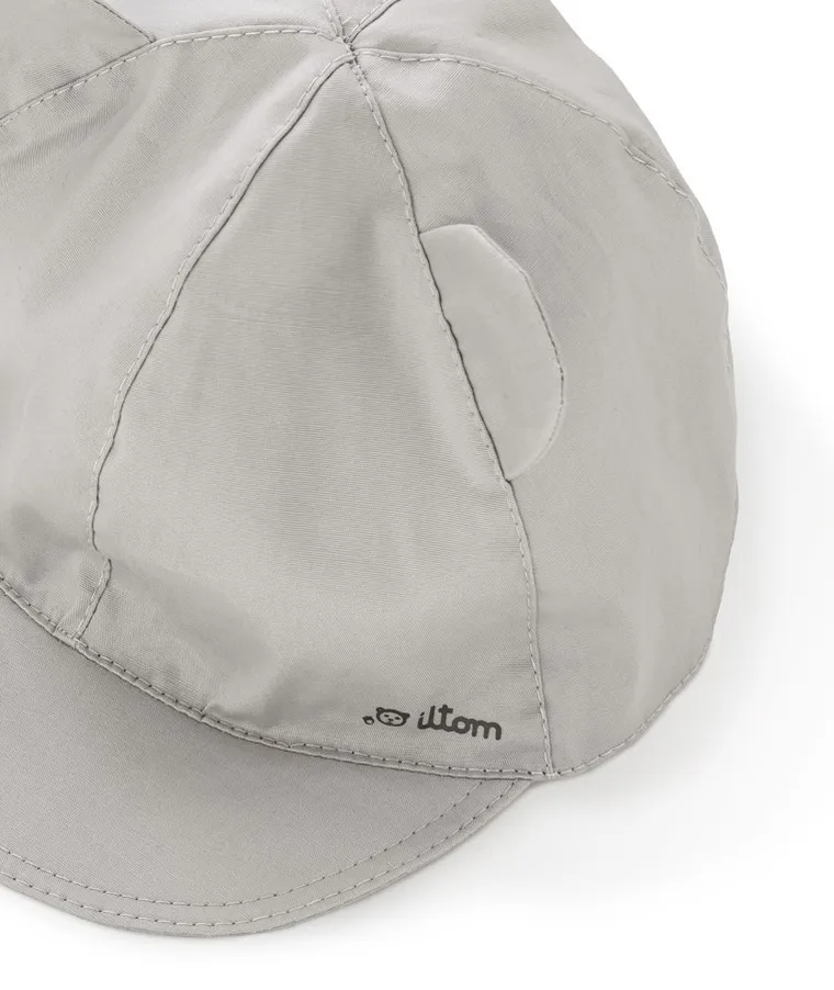 Czapka z daszkiem chłopięca, szara, Iltom